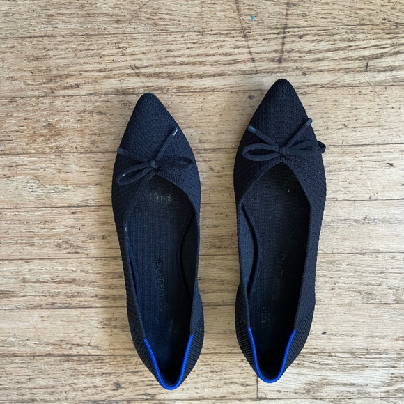 Rothy's Black Flats Comfortable Everyday Loafers - Picture 10 of 11